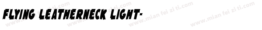 Flying Leatherneck Light字体转换
